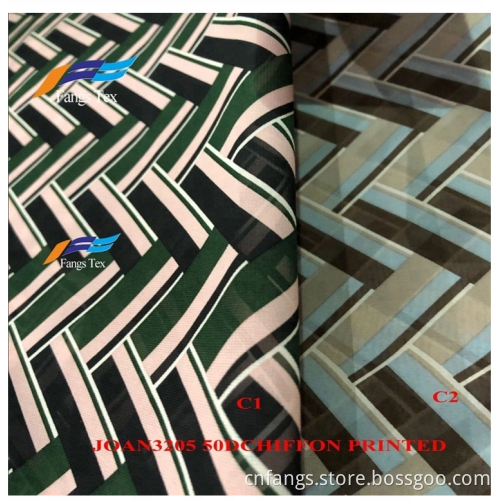 Colorful Fancy Abaya Garment Nida Polyester Printed Fabrics